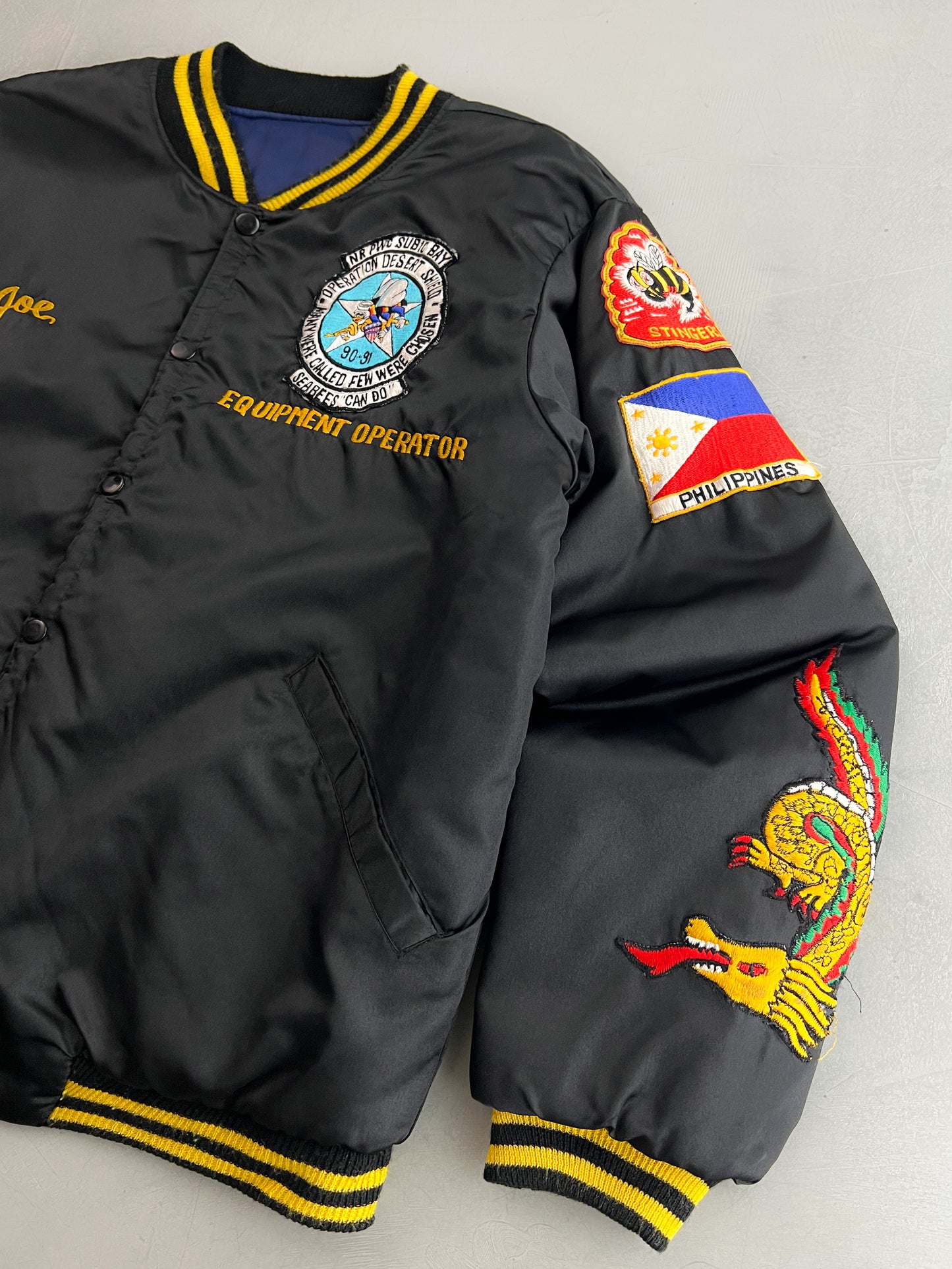 1990's Operation Desert Shield “SEABEES” Souvenir Jacket [L]