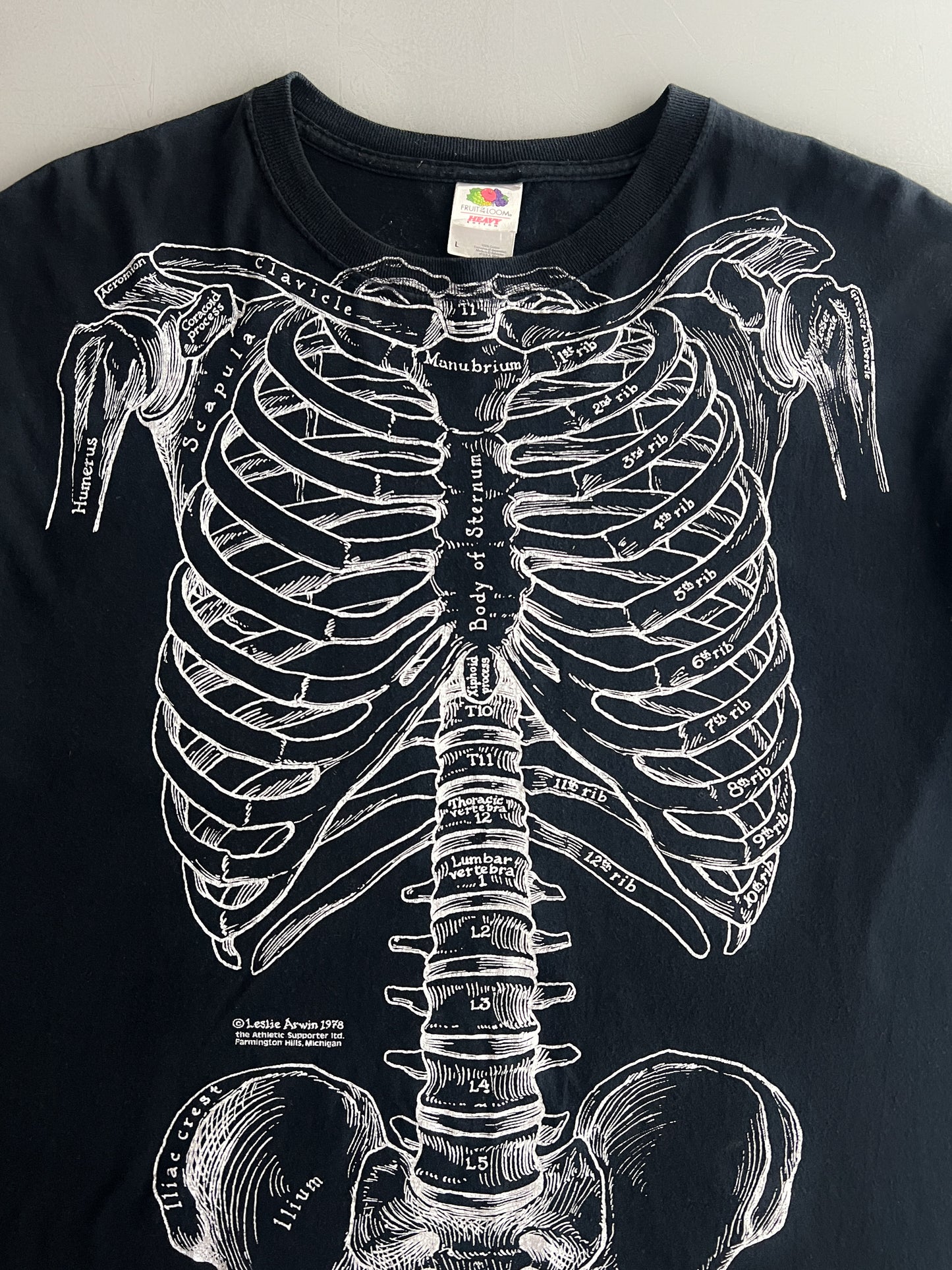 00's Leslie Arwin Skeleton Tee [L]