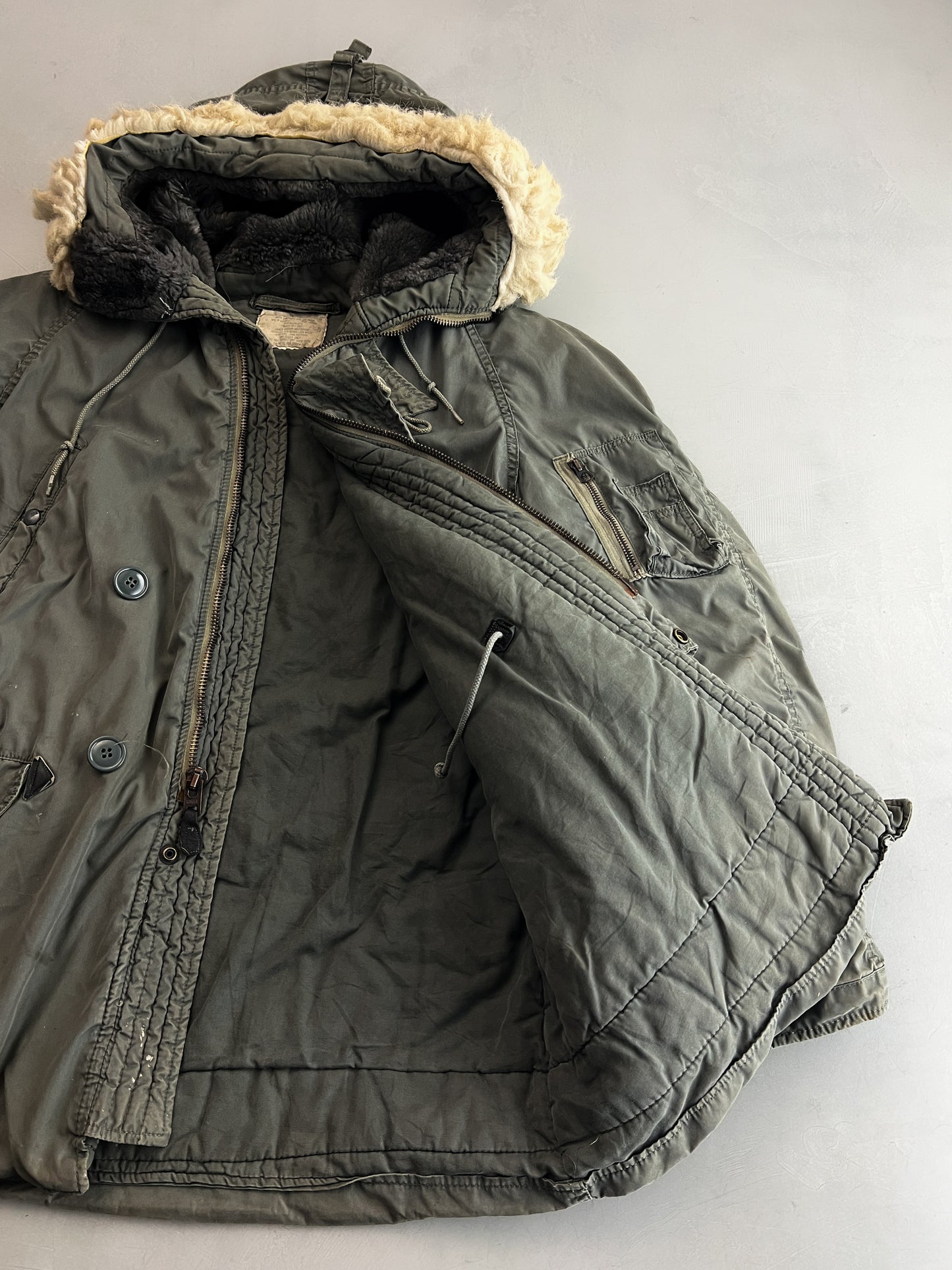 N-3B US Airforce Cold-Weather Stencilled Parka [L]