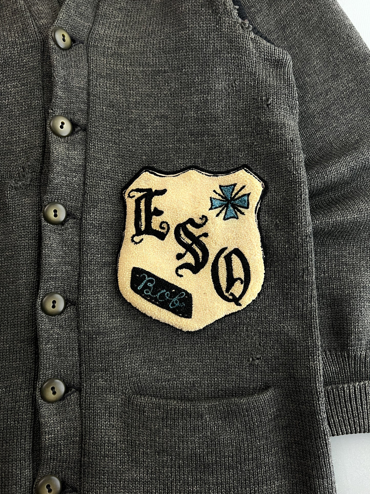 40's/50's Logan Knitting Mills Letterman Cardigan [L]