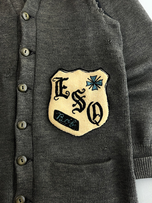 40's/50's Logan Knitting Mills Letterman Cardigan [L]