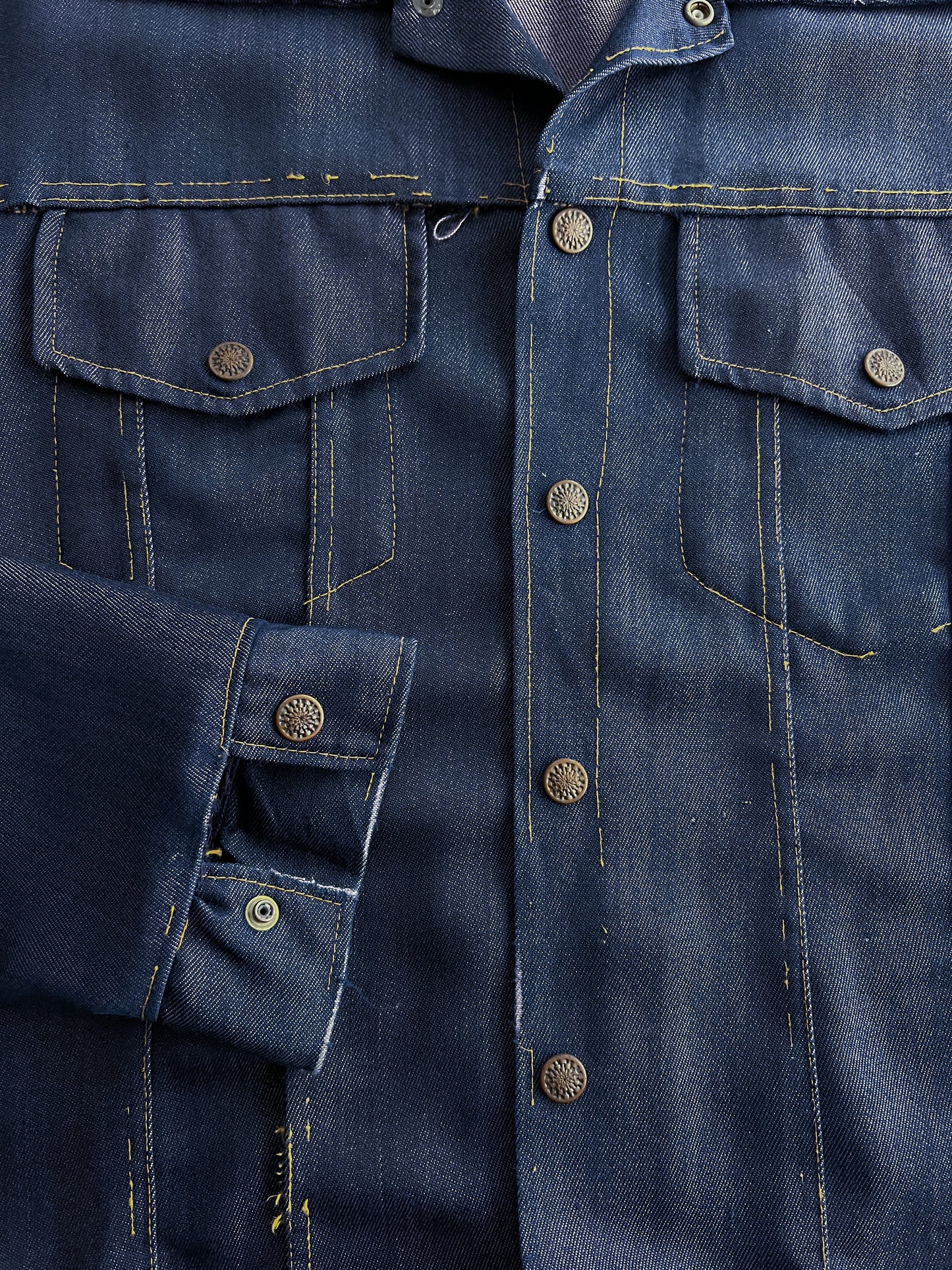 1970's Denim Trucker Jacket [L]