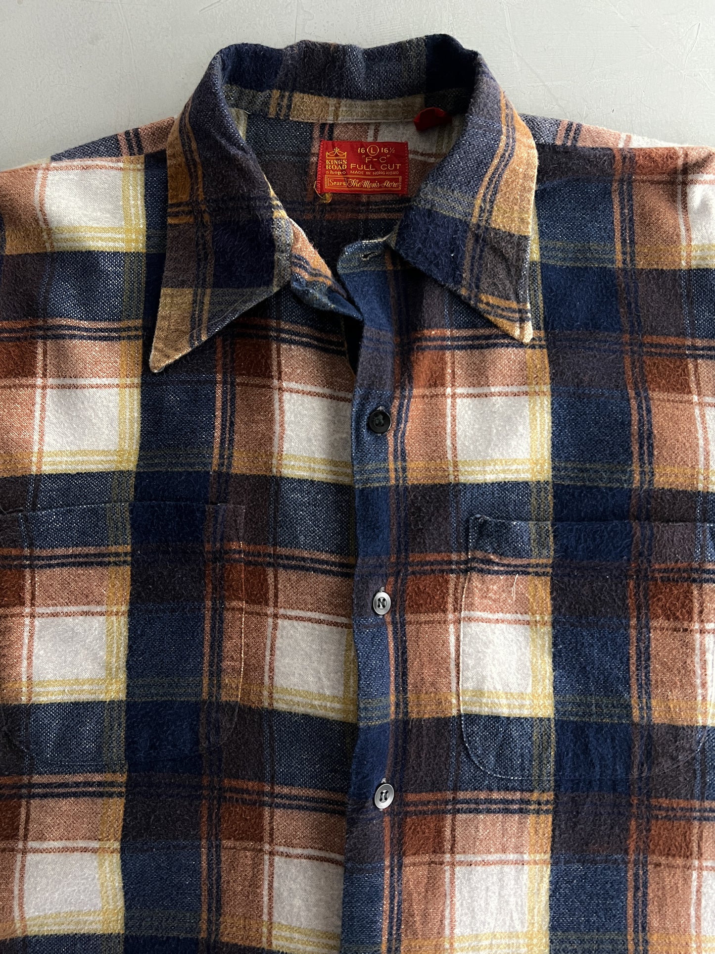 1970's Sears Cotton Flannel [L/XL]