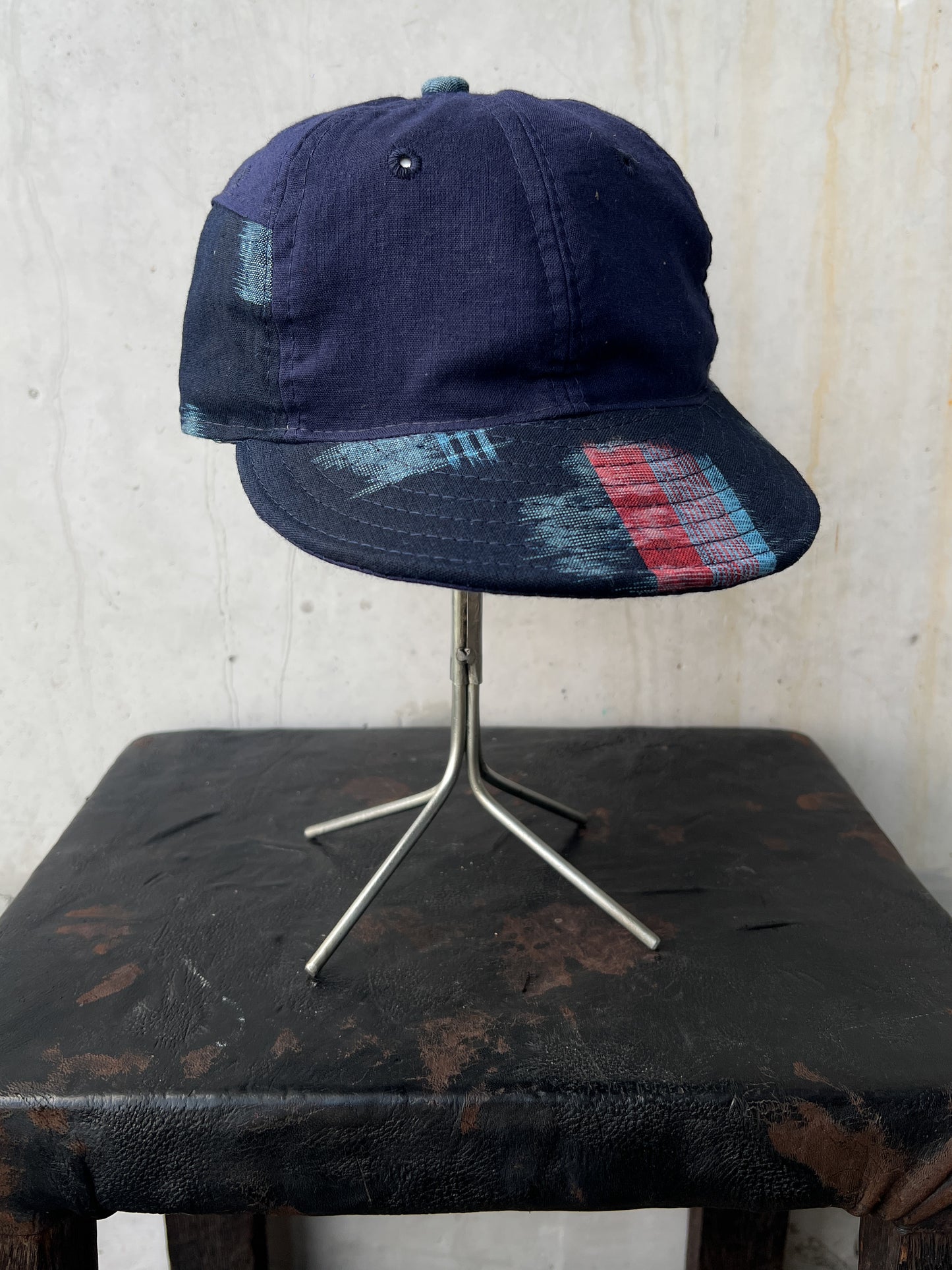 Early 20th c. Japanese Fabric 1930's Baseball Cap By Troy O'Shea Handmade [Adjustable]