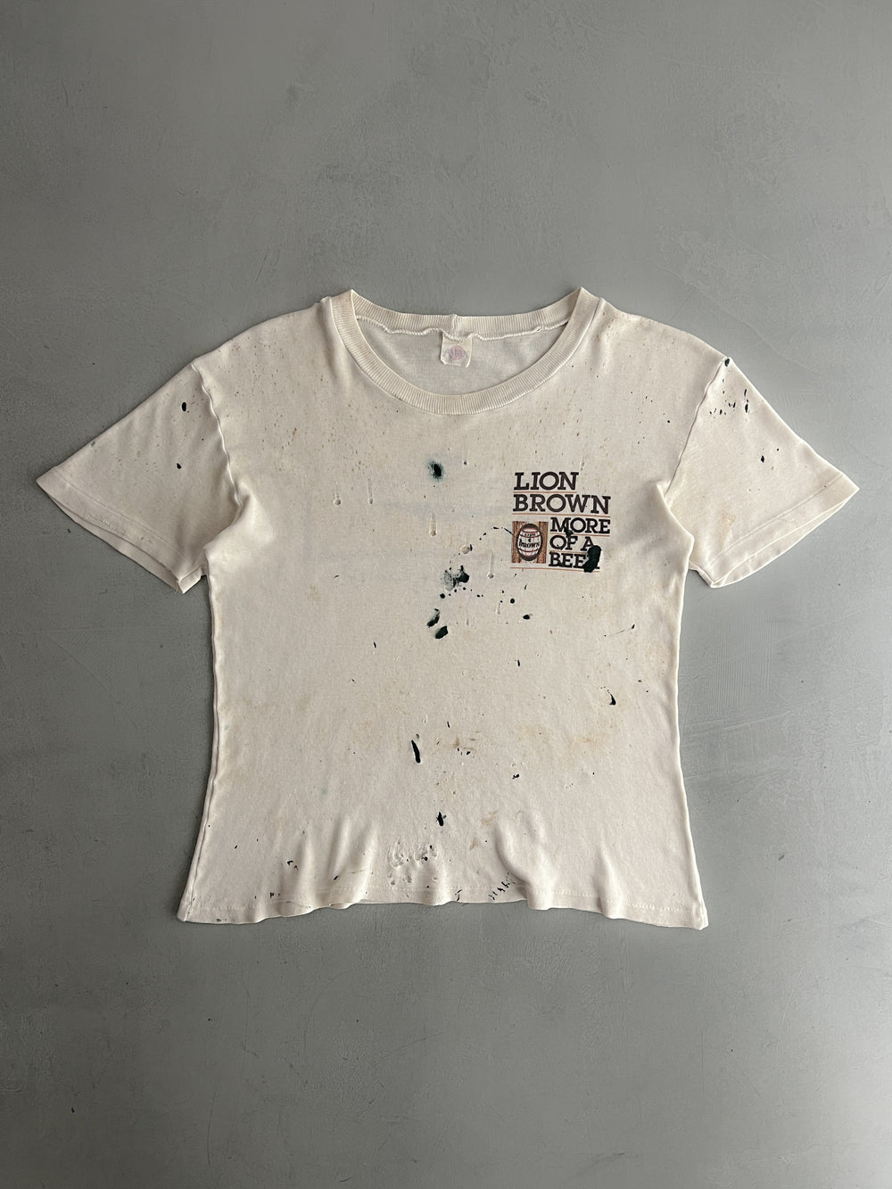 Thrashed Lion Brown Beer Tee [M]