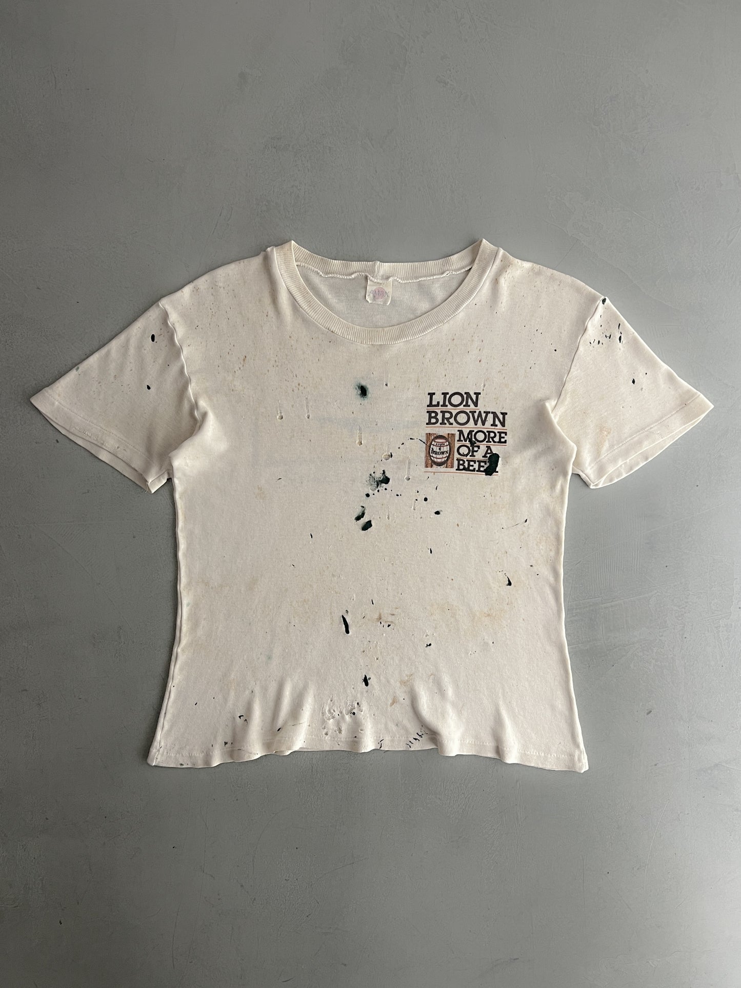 Thrashed Lion Brown Beer Tee [M]