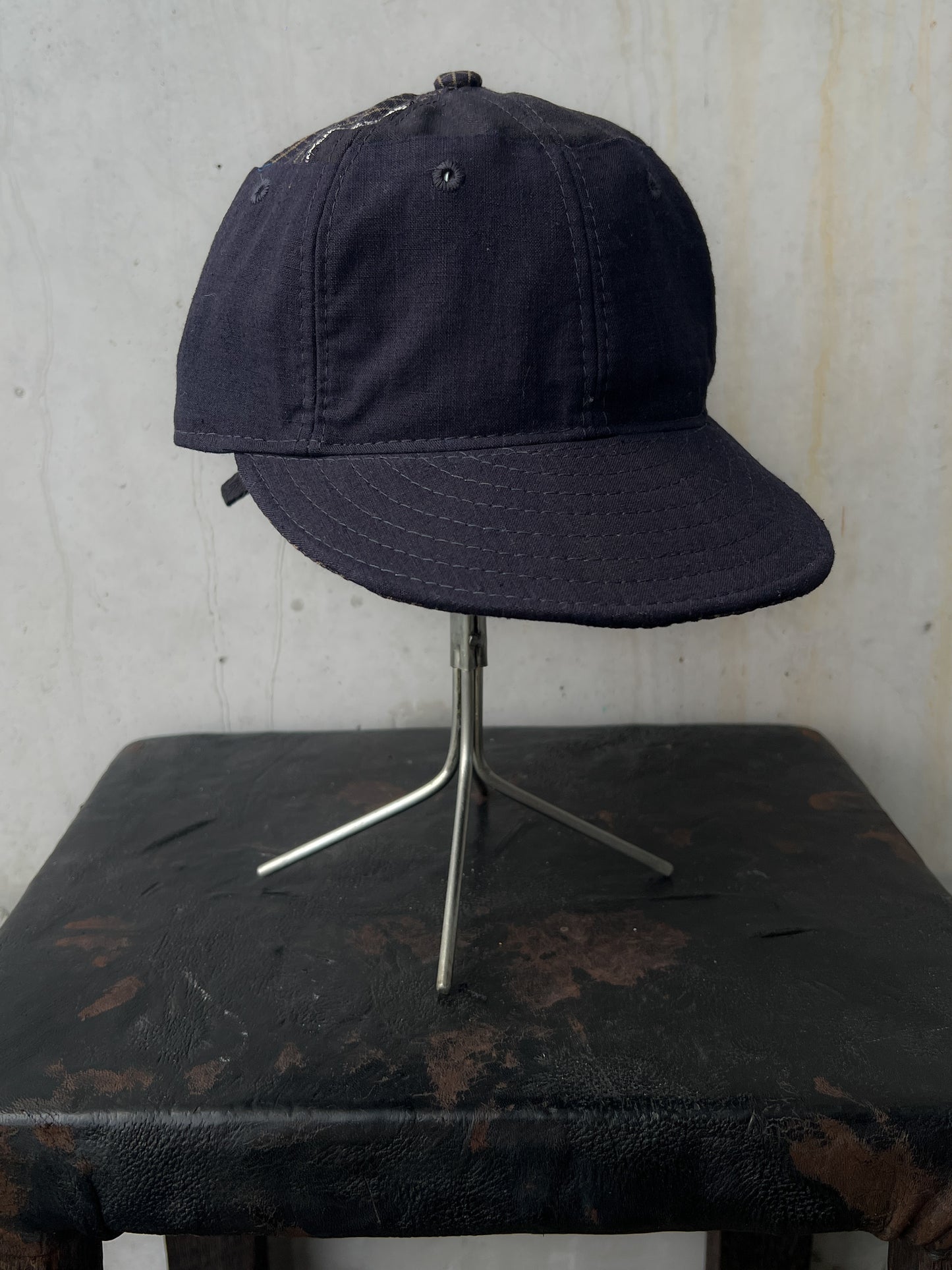 Early 20th c. Japanese Fabric 1930's Baseball Cap By Troy O'Shea Handmade [Adjustable]