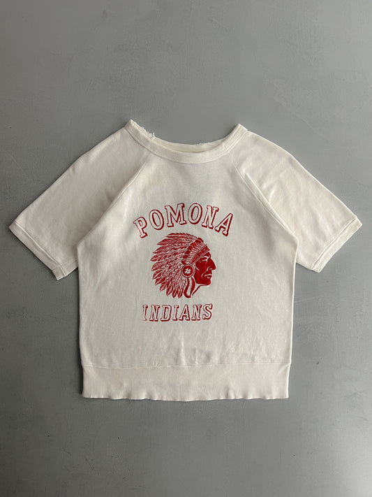 1950's Pomona Indians Short Sleeve Sweatshirt [S]