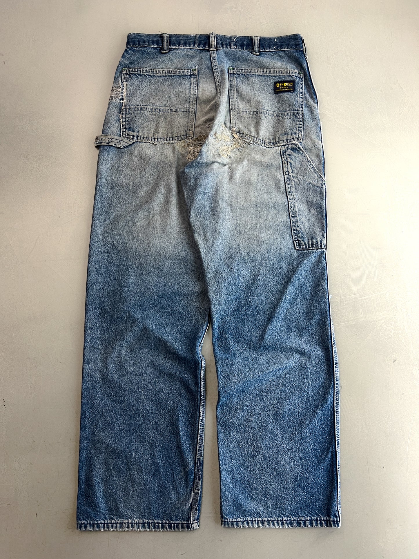 Thrashed 1960's Osh-Kosh Denim Carpenters [32"]