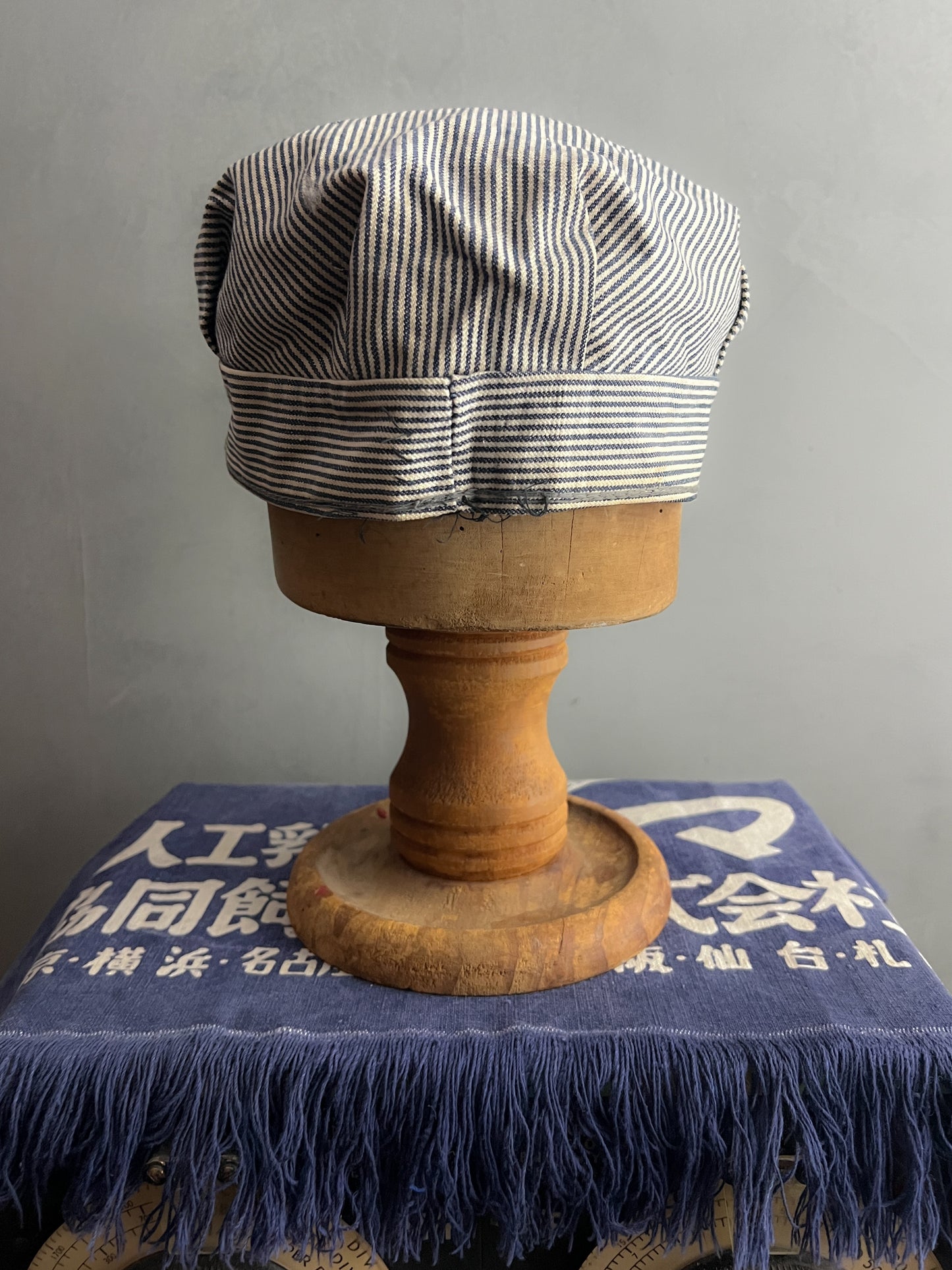 Hickory Stripe Engineers Cap