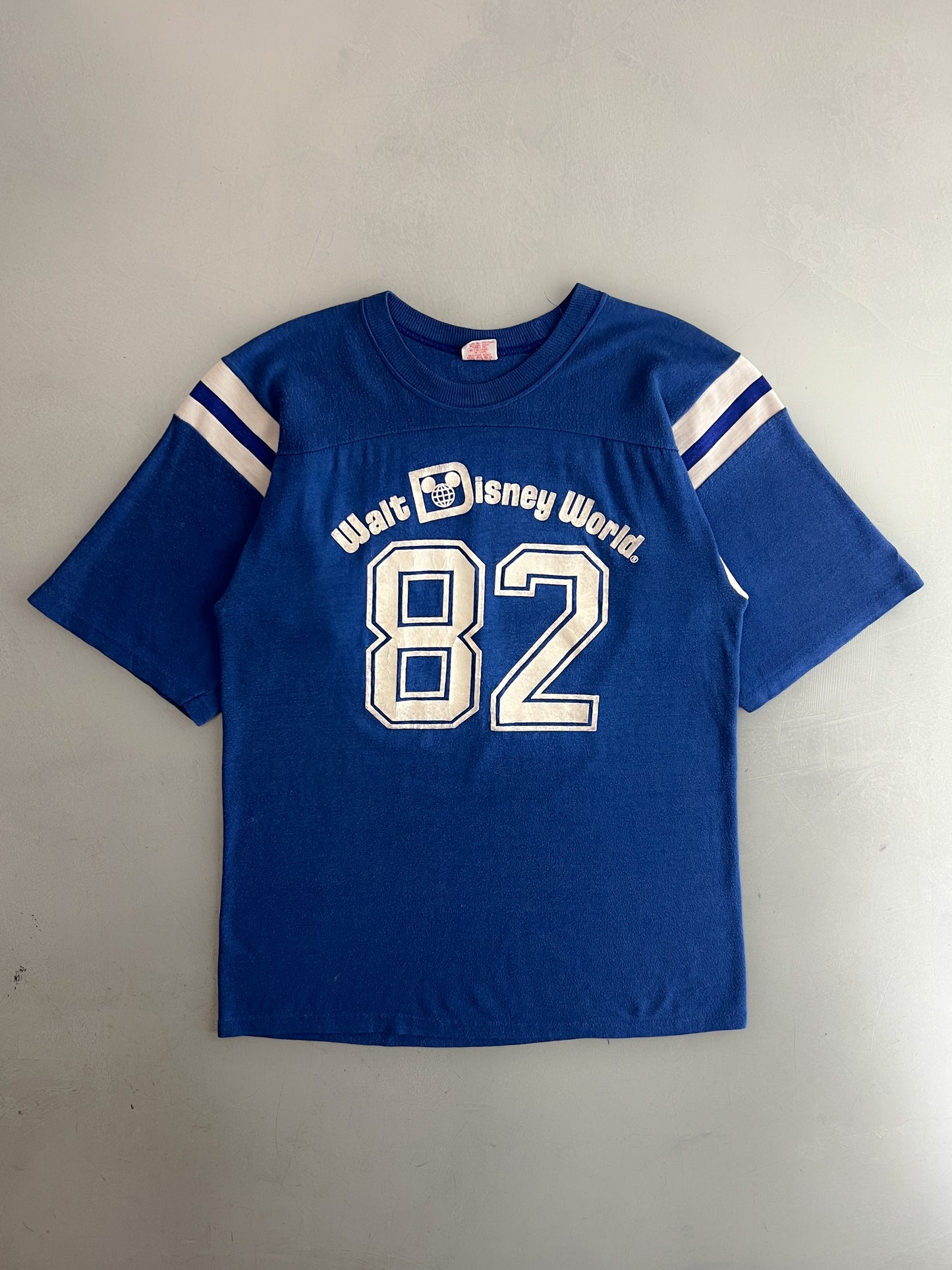 1980's Flock Print Walt Disney World Jersey Tee [M]