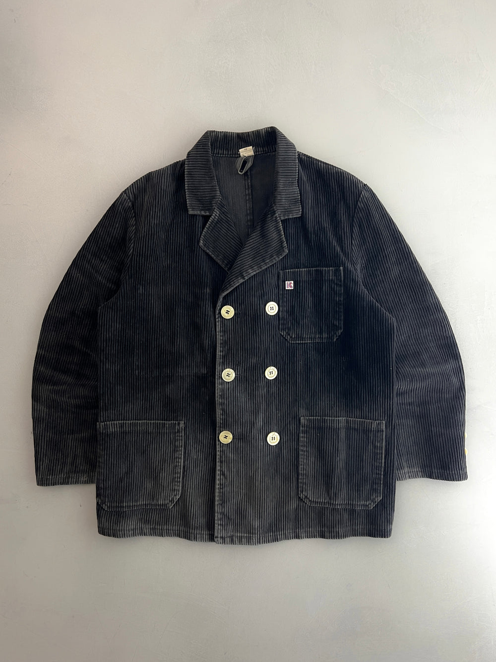 Double Breasted Corduroy Work Jacket [L]