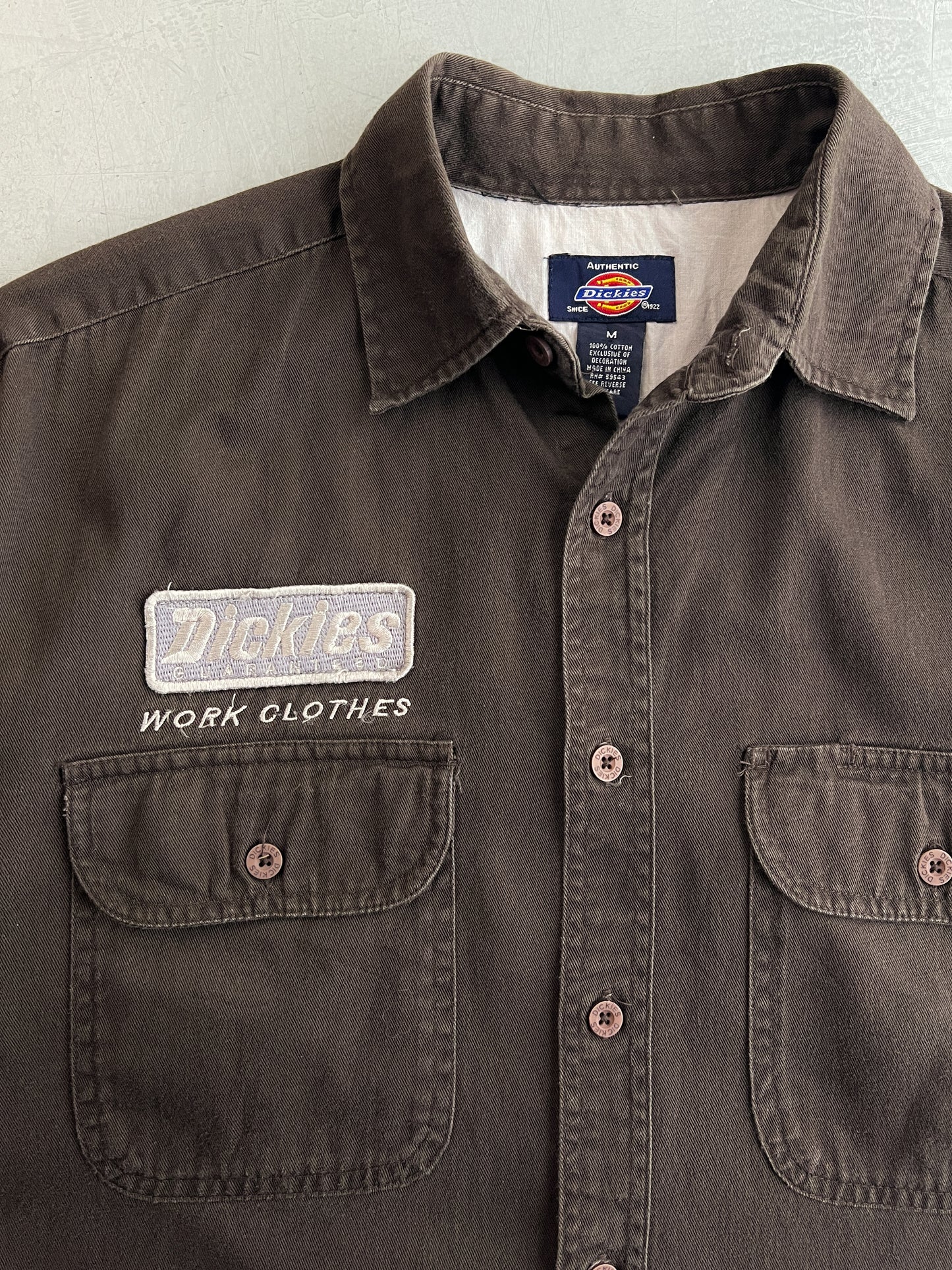 Faded Dickies Cotton Work Shirt [M]