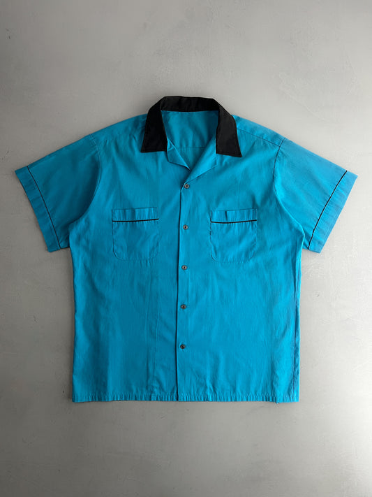 1990's Be-Bop Cafe Bowling Shirt [XL]