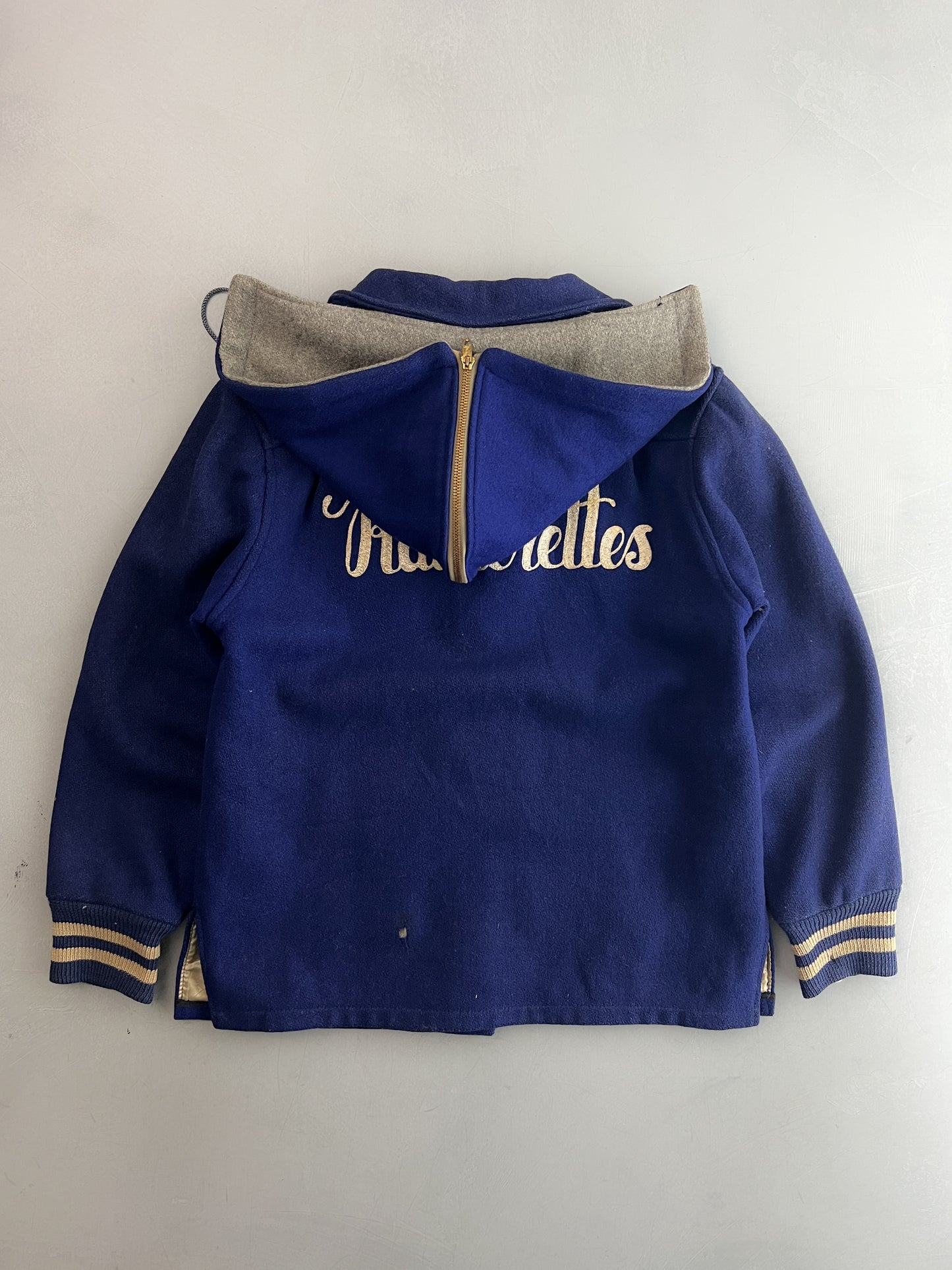 1960's Raiderette's Chainstitch Varsity Jacket [Women's S]