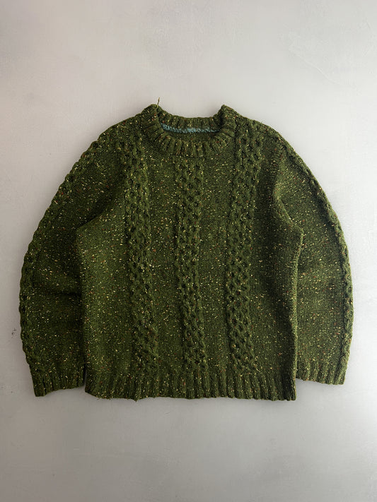 Cable Knit Fishermans Sweater [L]