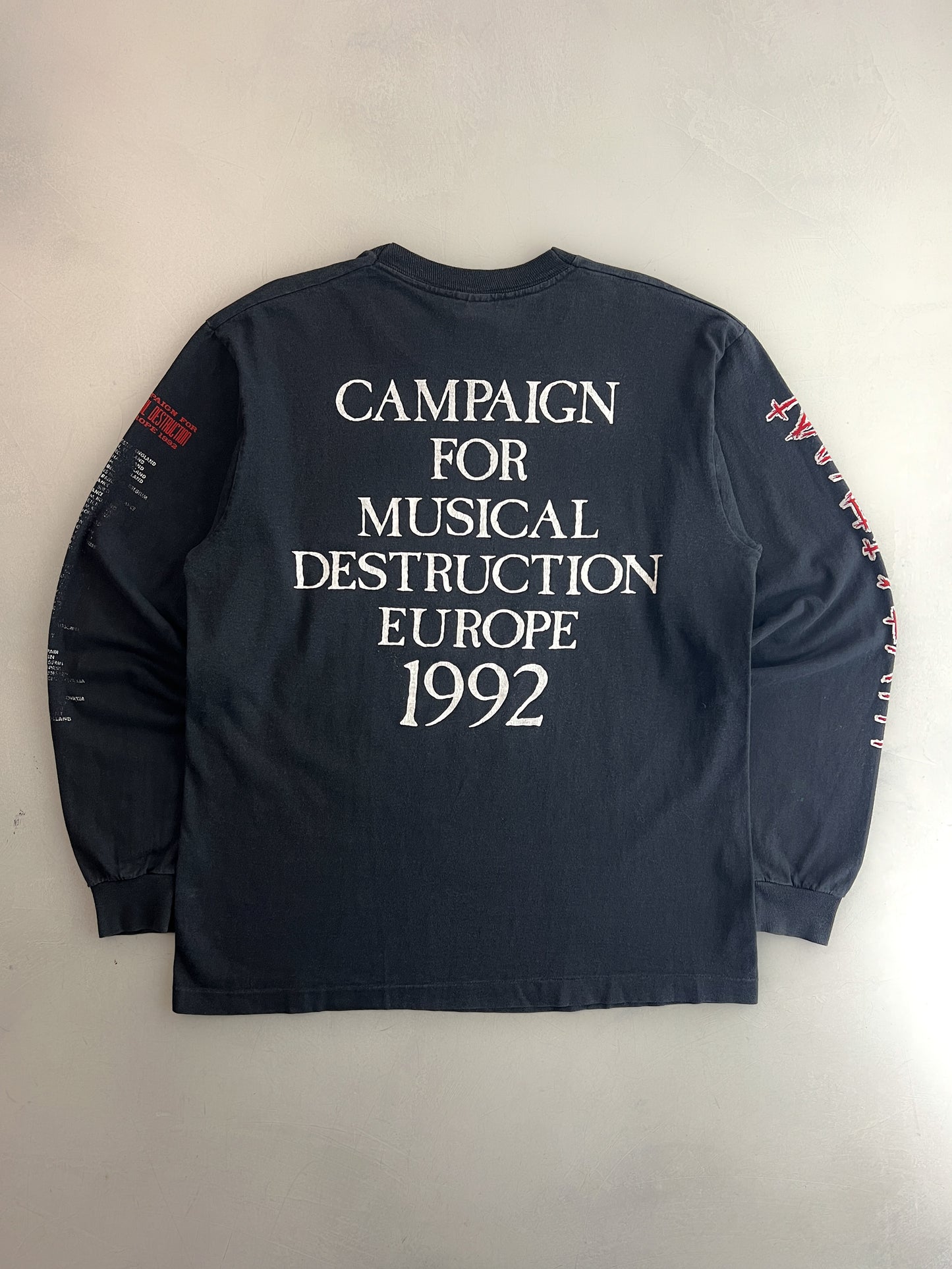 '92 Napalm Death "Campaign For Musical Destruction" Tour Tee [L]