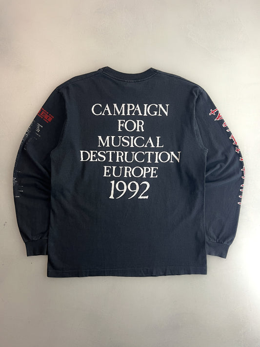 '92 Napalm Death "Campaign For Musical Destruction" Tour Tee [L]