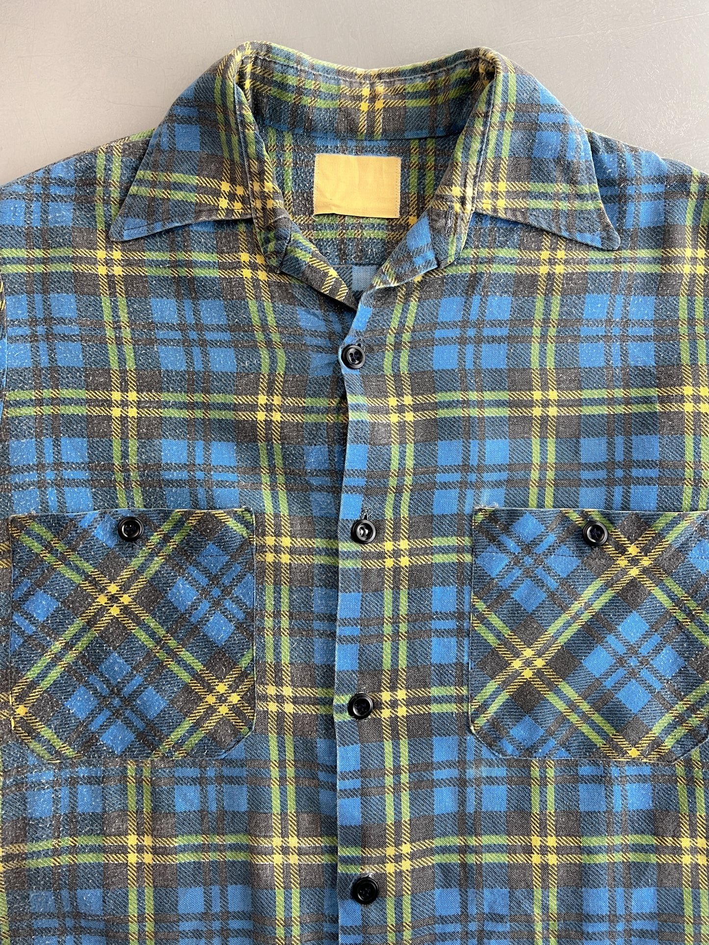 1970's Faded Cotton Flannel [S/M]