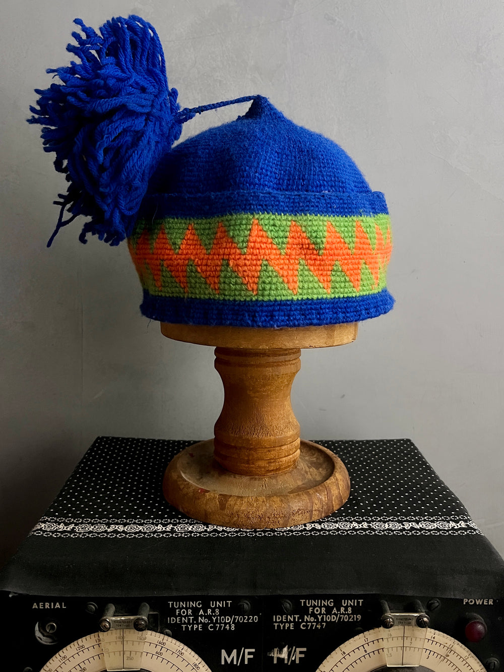 Nepalese Woven Pom Pom Hat