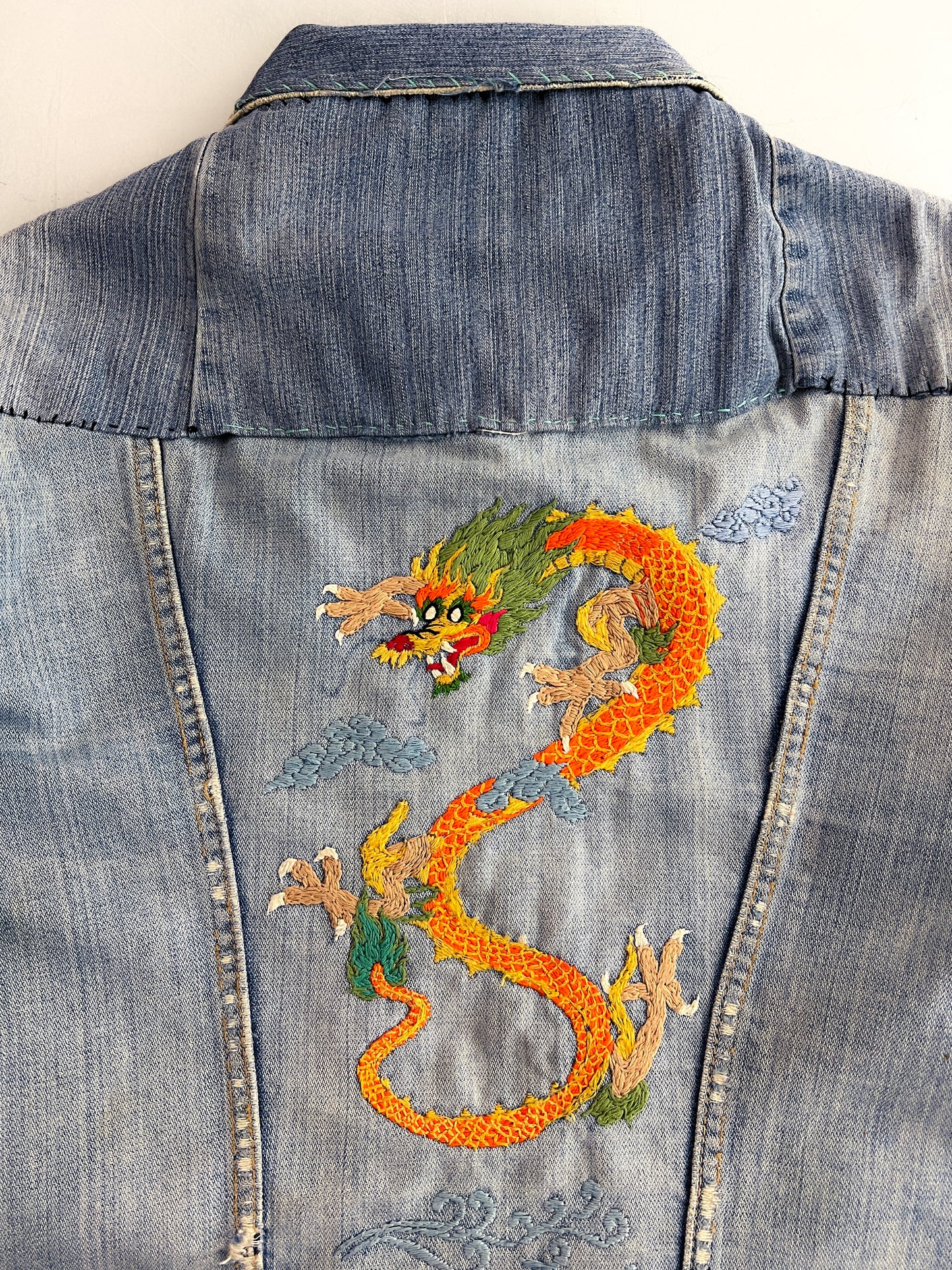 1970's Selvedge Wrangler Denim Dragon Jacket [S/M]
