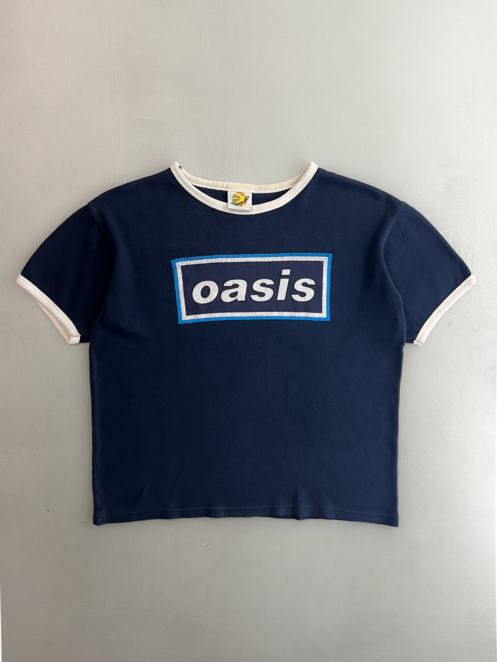 90's Oasis "Maine Road" Ringer Tee [XS]
