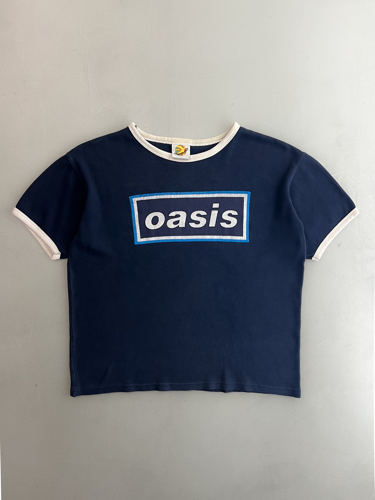 90's Oasis "Maine Road" Ringer Tee [XS]