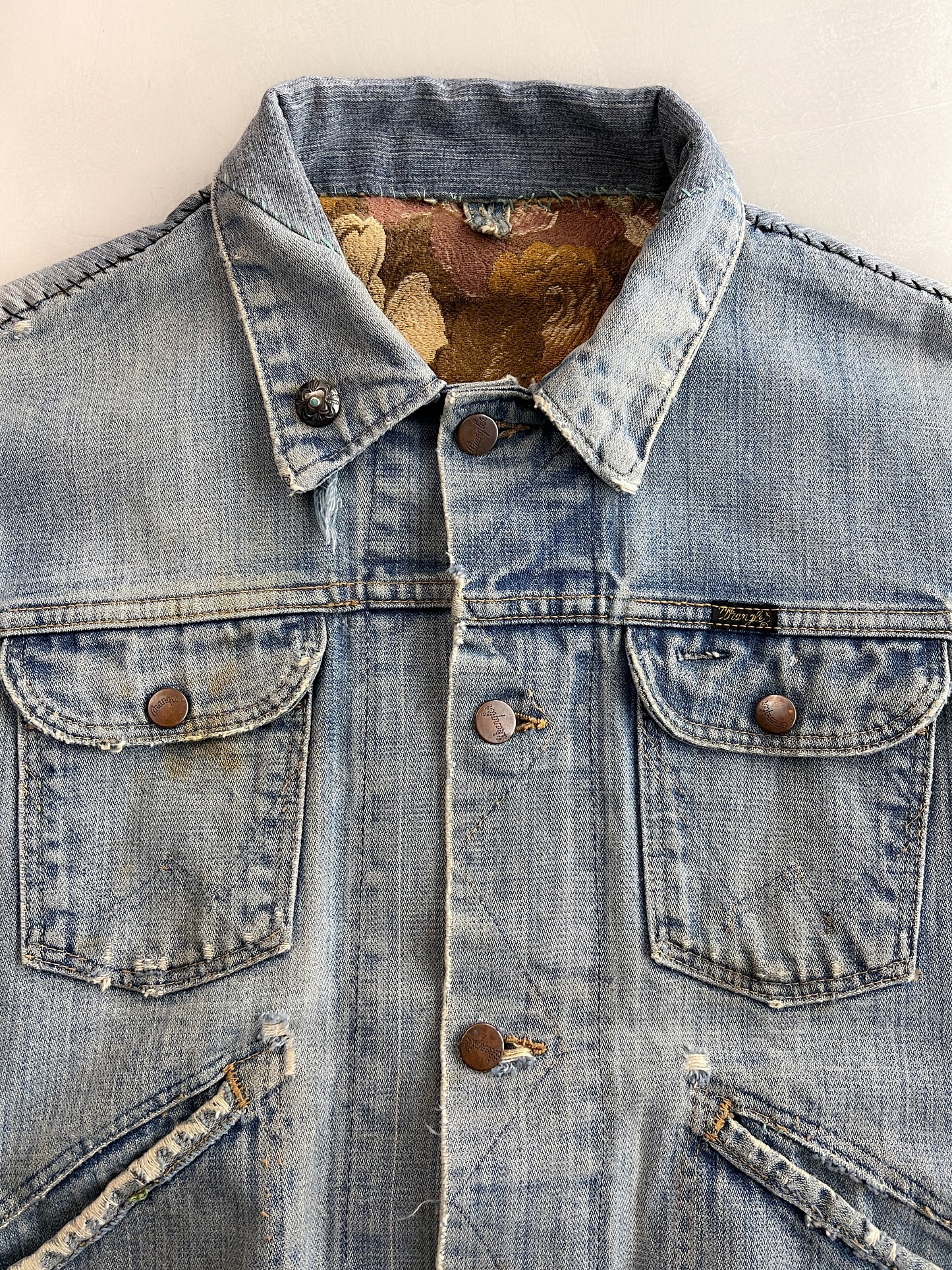 1970's Selvedge Wrangler Denim Dragon Jacket [S/M]