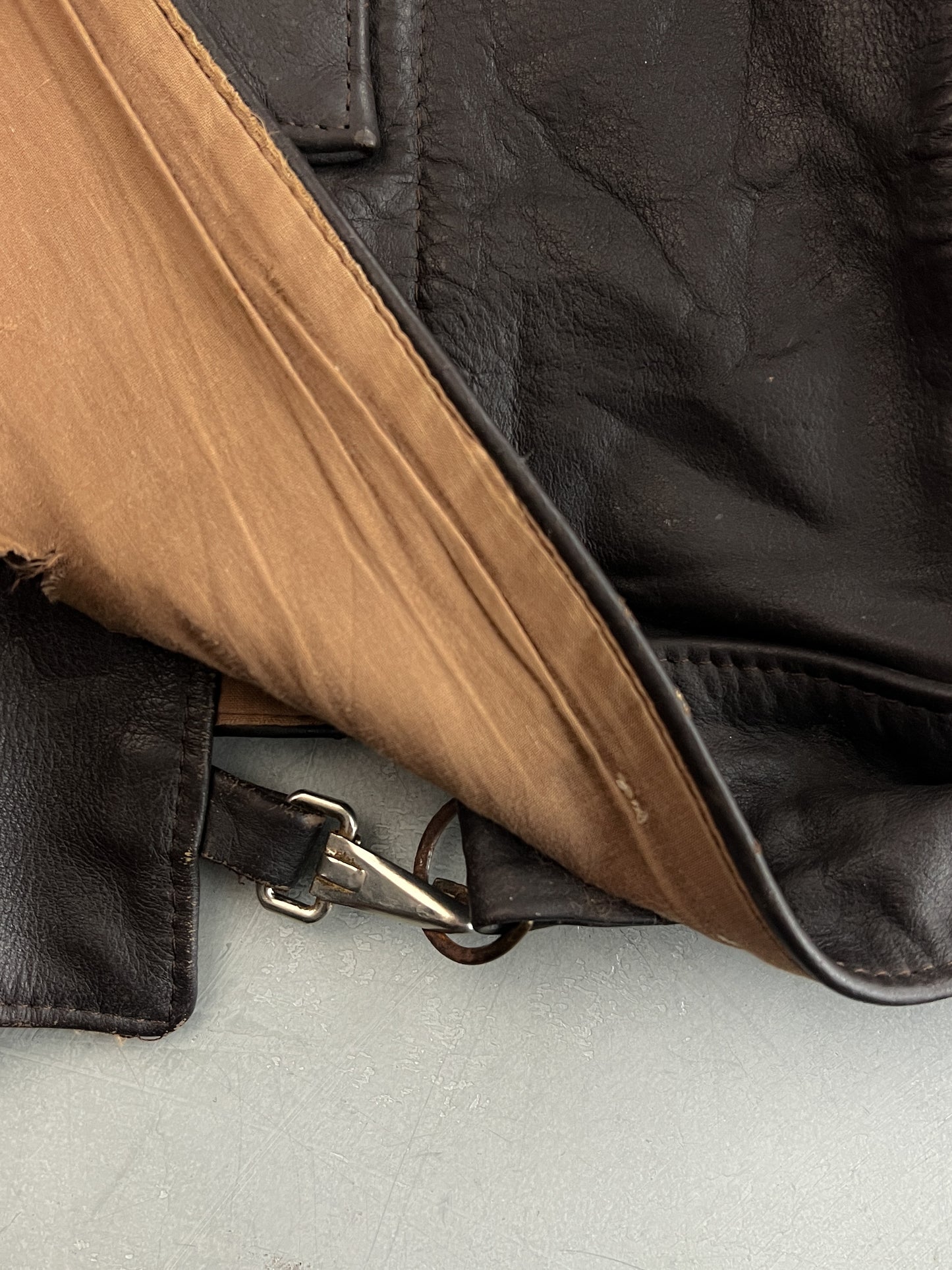 1980's Swedish Army Motorcycle Dispatch Style Leather Jacket [M/L]