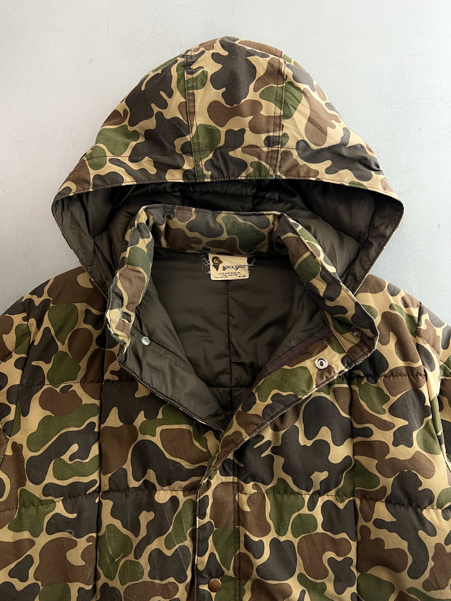 Black Sheep Duck Camo Quilted Jacket [L]