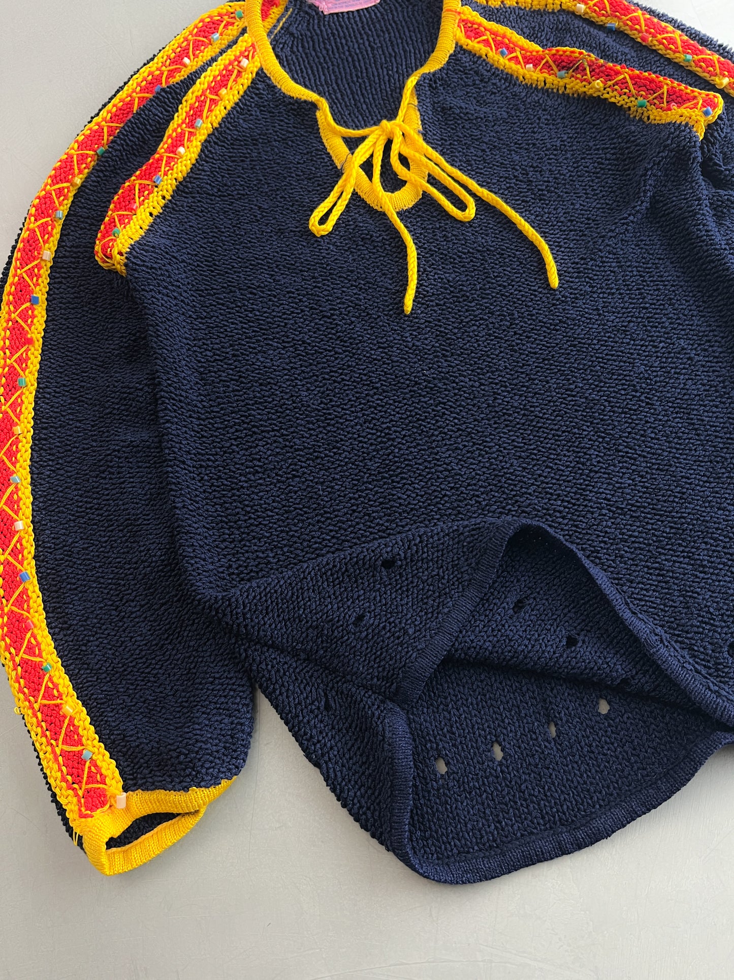1960's Beaded Folk Knit [M]