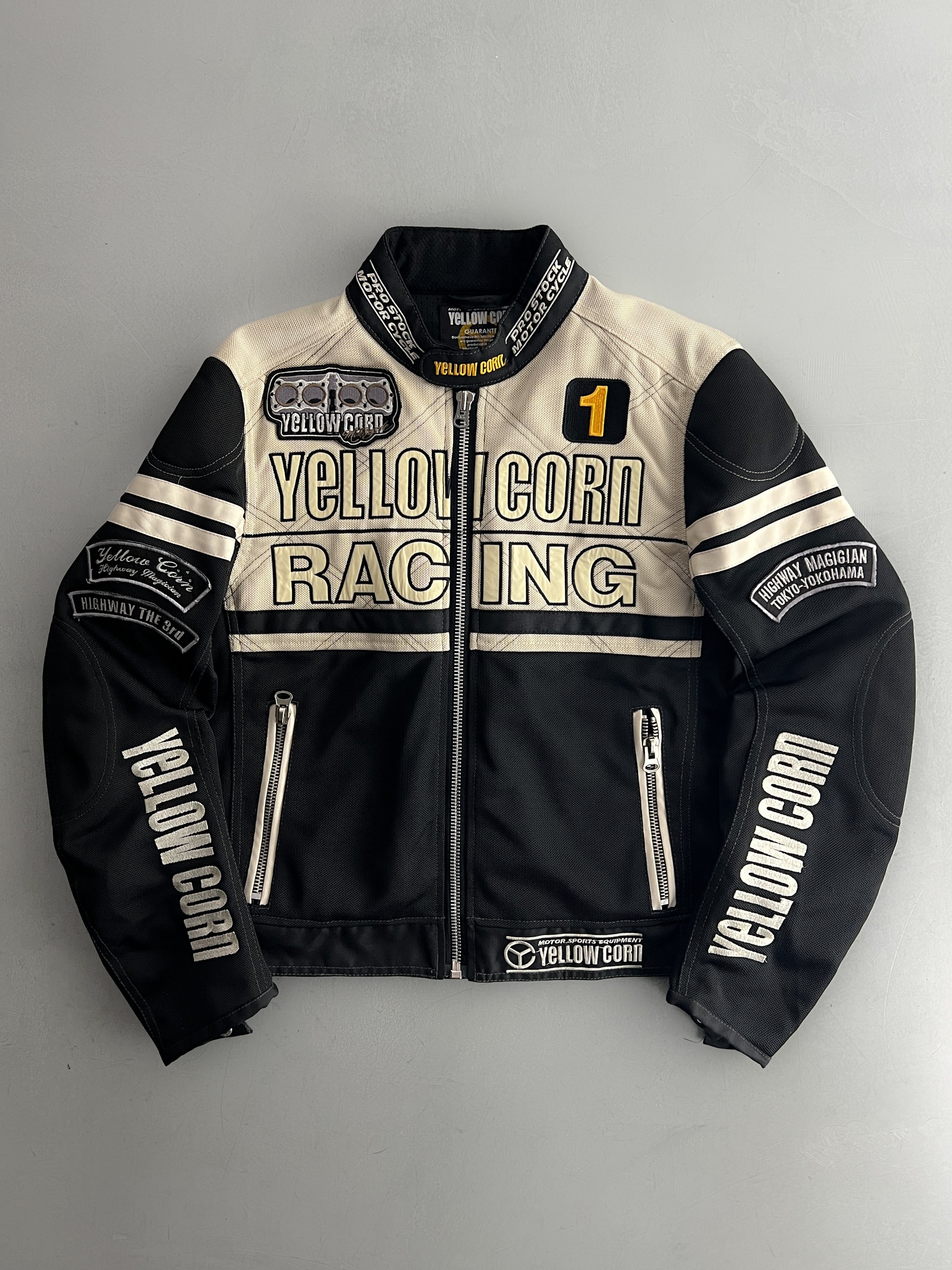 【Y2K】gimmick biker cargo YELLOW CORN YELLOW CORN : YeLLOW CORN Winter Overpants YP-8330 | Size: L