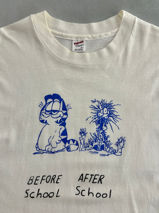 1980's Garfield School Parody Tee [L]