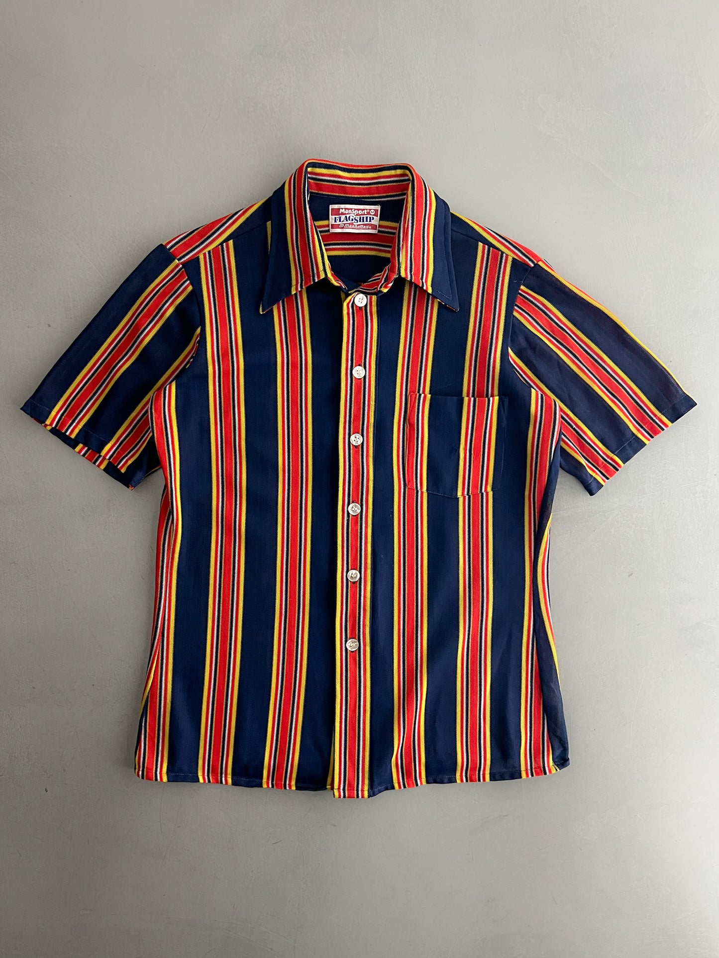 1970's Candy Stripe Shirt [M]