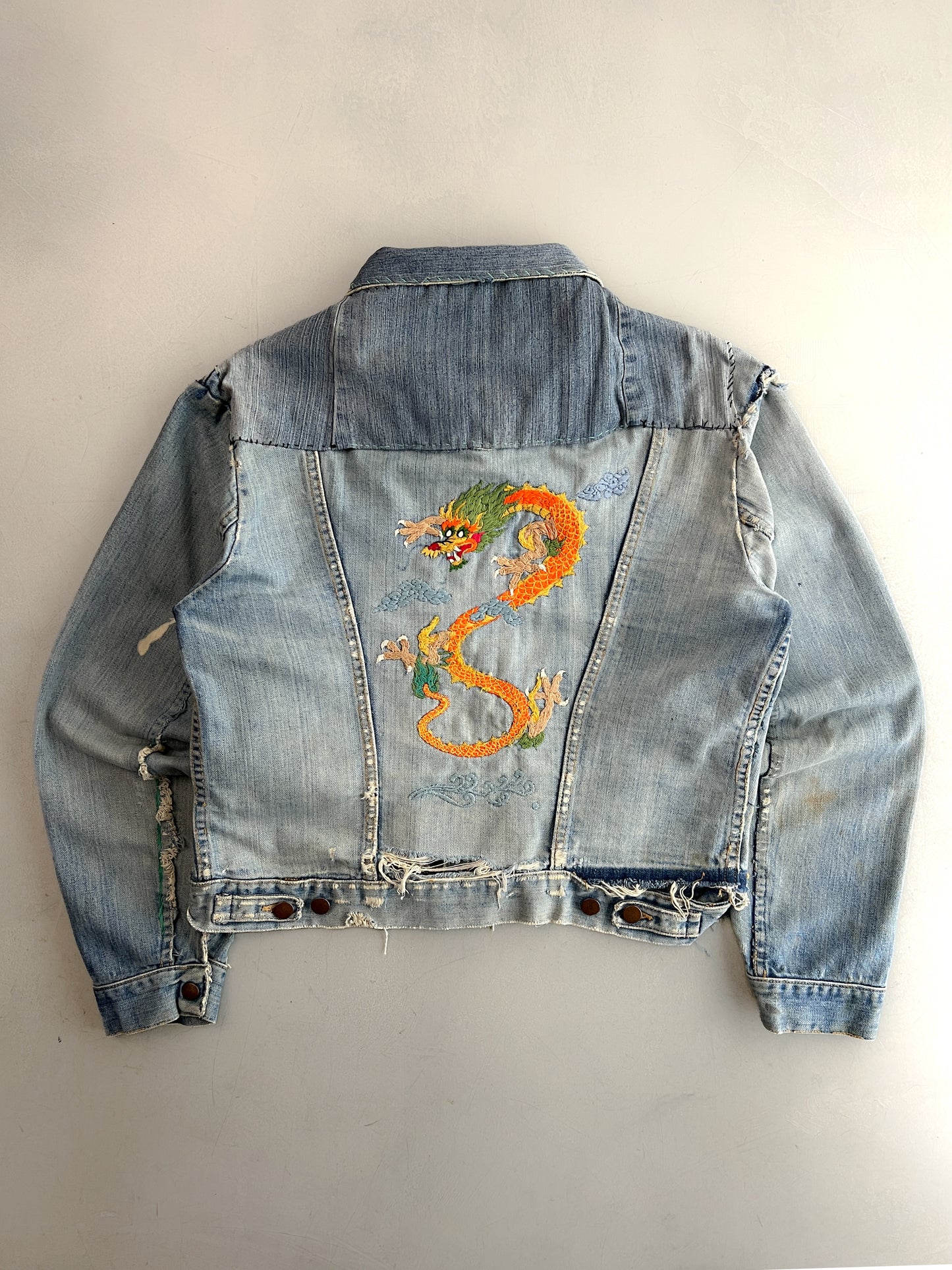 1970's Selvedge Wrangler Denim Dragon Jacket [S/M]