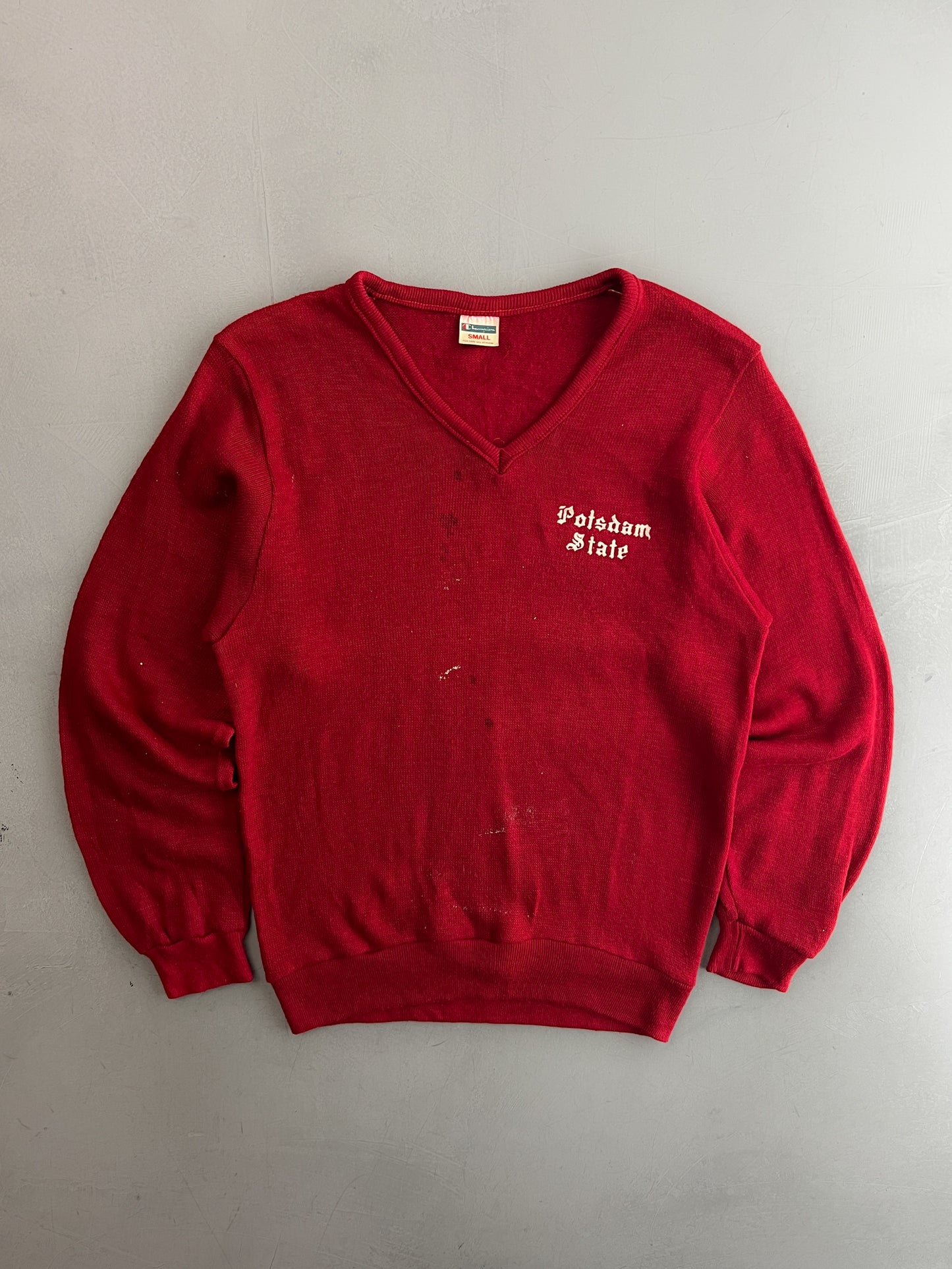 Thrashed Champion Blue Bar Sweater [S]