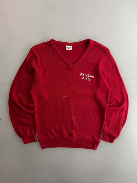 Thrashed Champion Blue Bar Sweater [S]