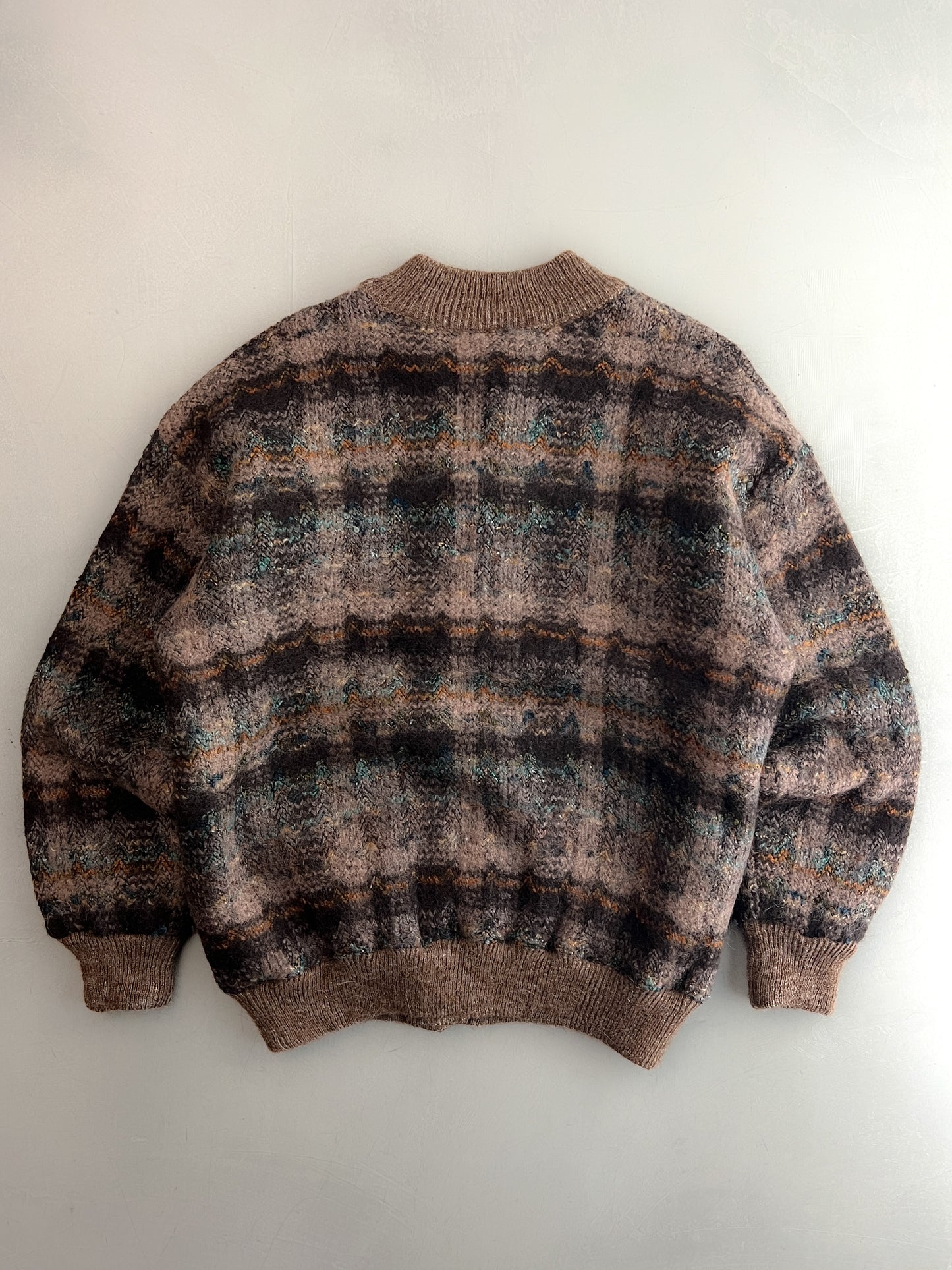Chunky Italian Wool/Mohair Cardigan [L]