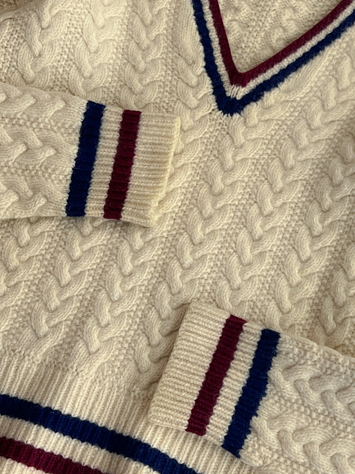 1960's Cable-Knit Cricket Sweater [XS]