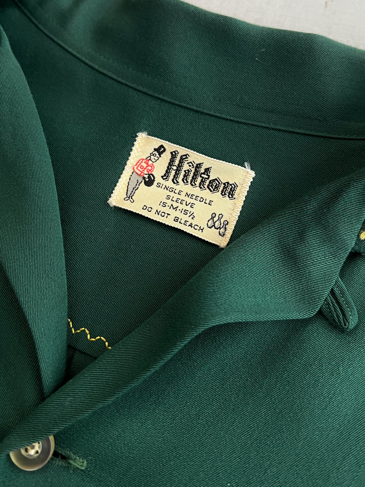 50's/60's Hilton Loop Collar Rayon Shirt [M]