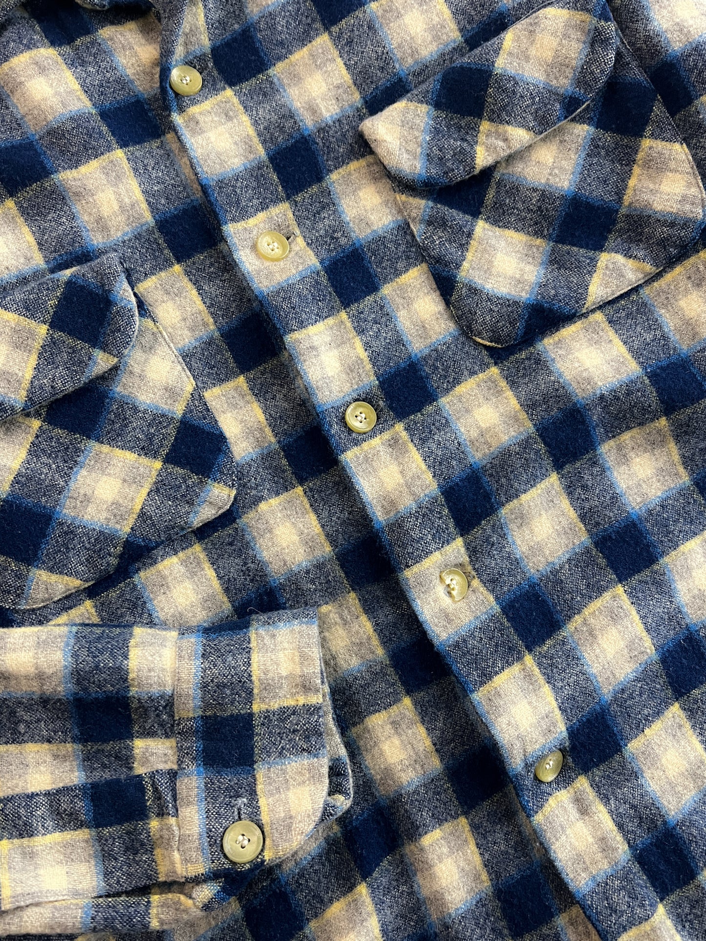 1960's Pendleton Loop Collar Flannel [M]