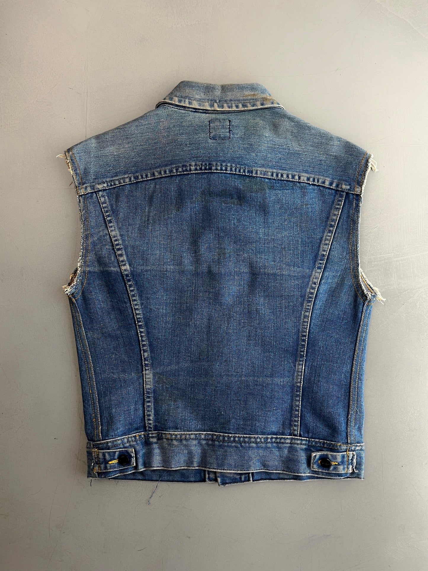 Made in USA Lee Cut Off Denim Vest [M]