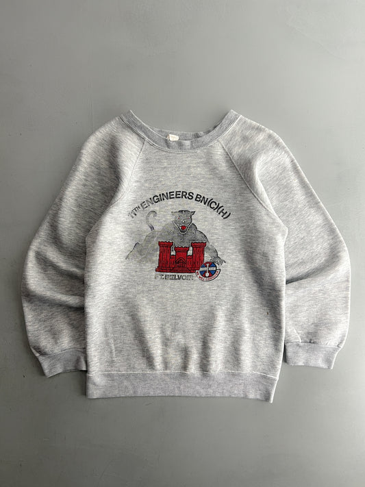 1970's US Army 11th Engineers Brigade Raglan Sweatshirt [M]