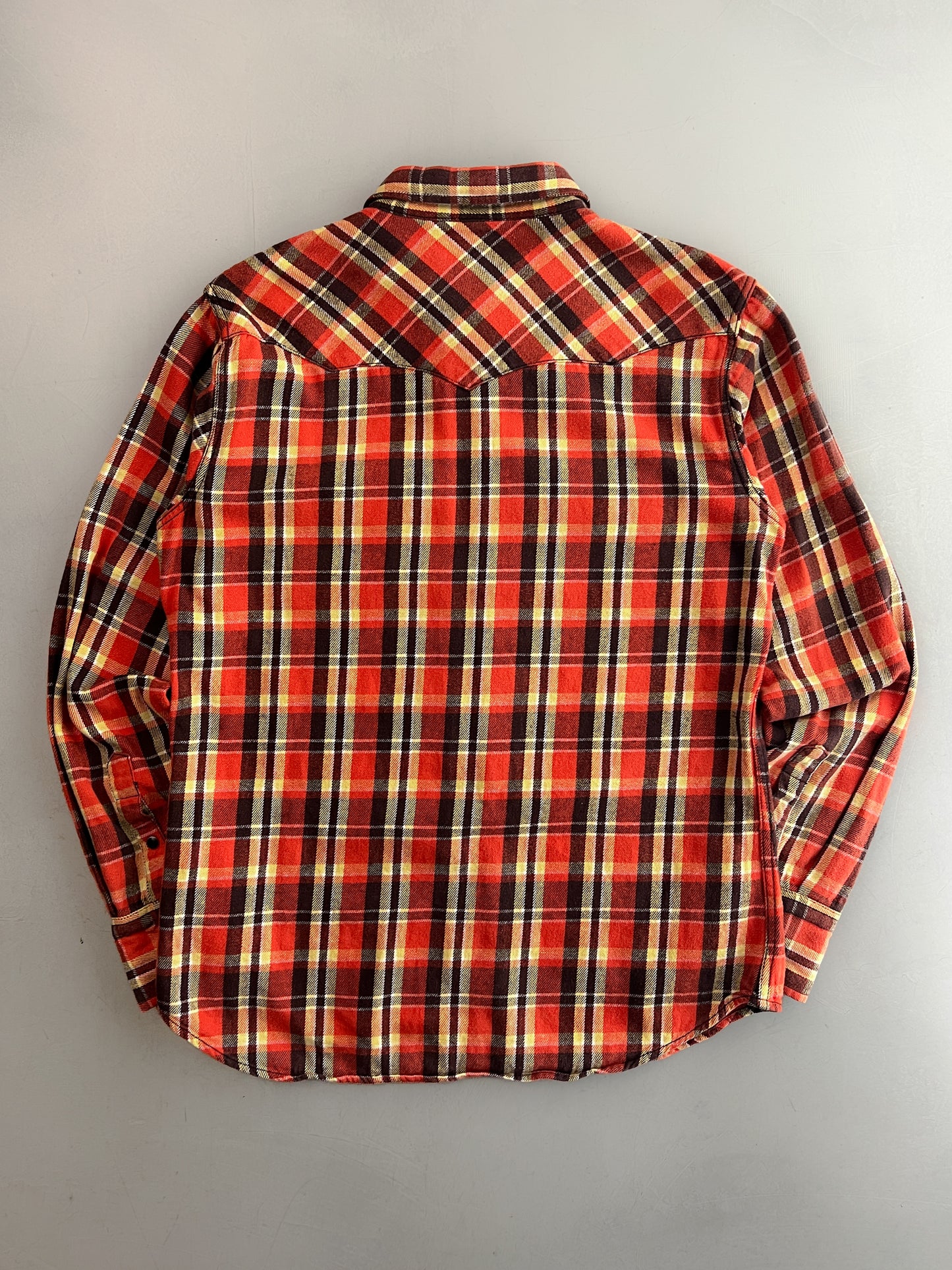 1970's Wrangler Pearl Snap Cotton Flannel [M]