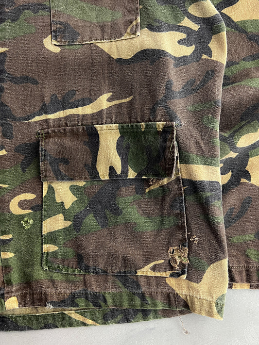 Boxy Fit Faded Camo Shirt [L]