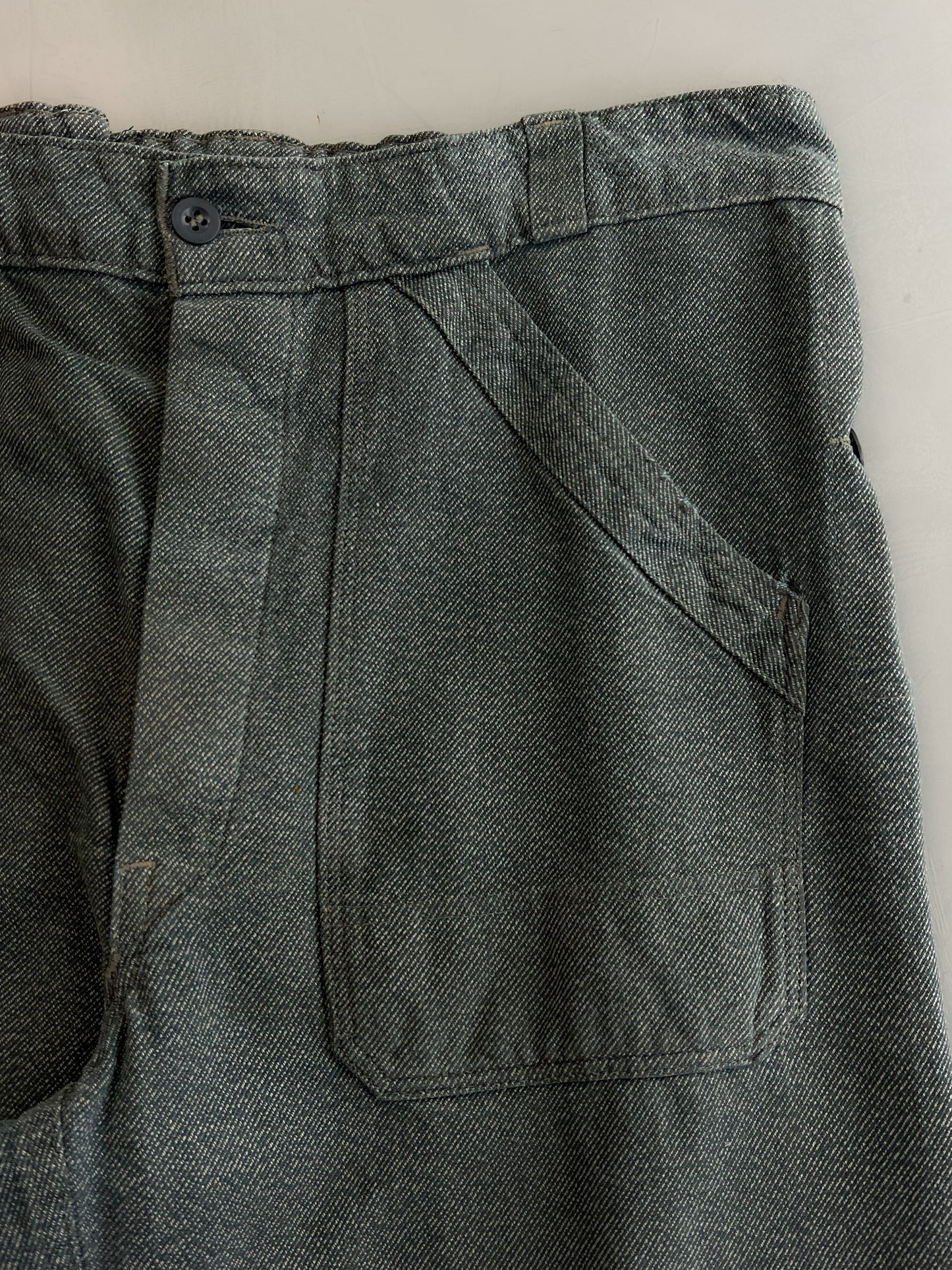 1960's Swiss Army Salt 'n' Pepper Work Pants [38"]