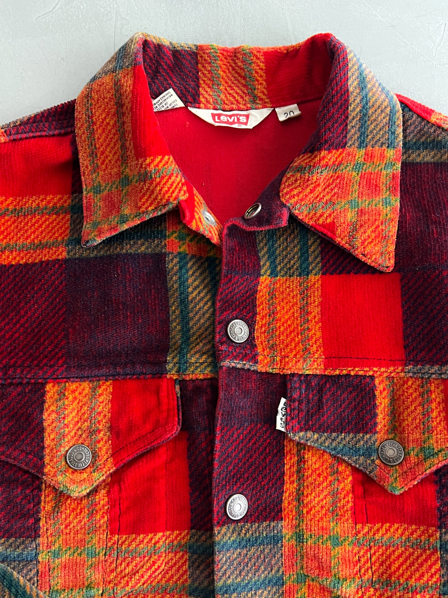 1970's Levi's Corduroy Plaid Jacket [S]