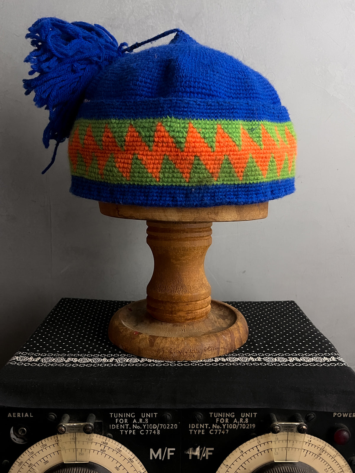 Nepalese Woven Pom Pom Hat
