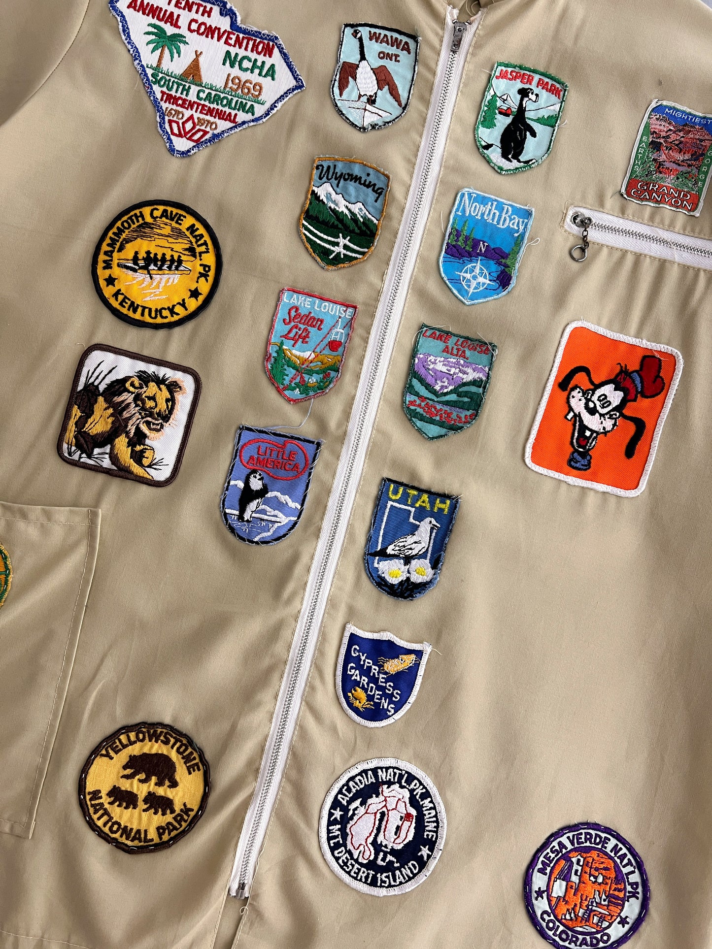 1970's Patched Cotton Jacket [M/L]