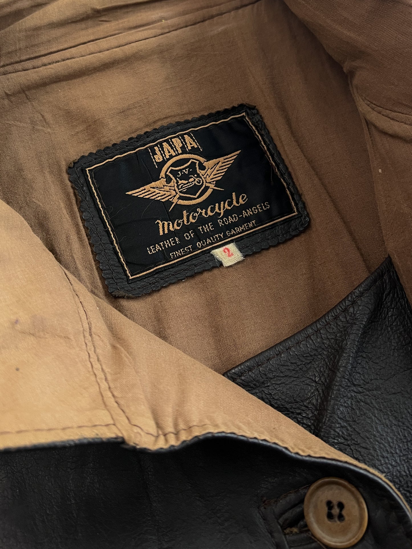 1980's Swedish Army Motorcycle Dispatch Style Leather Jacket [M/L]